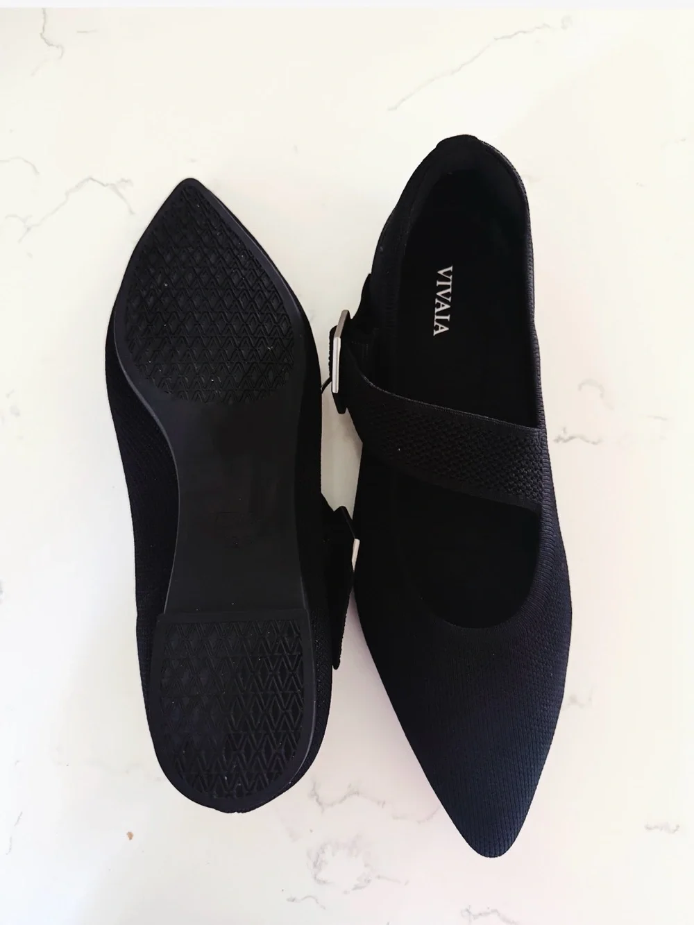 VIVAIA Pointed-toe Mary-Jane Flats (Maria) NWOT 39.5